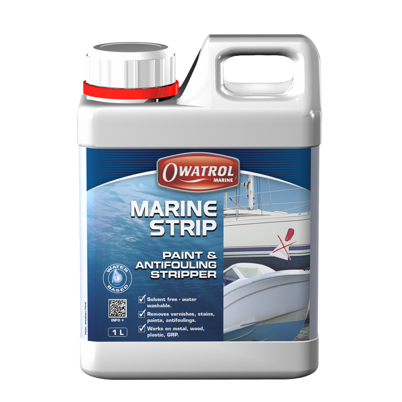 Solvent-free paint and antifouling stripper for marine use