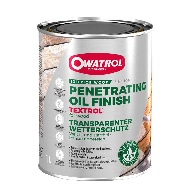 Penetrating oil for wood with UV protection
